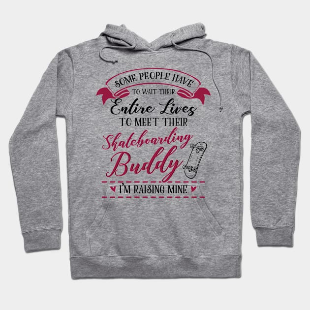 Skateboarding Mom and Baby Matching T-shirts Gift Hoodie by KsuAnn
